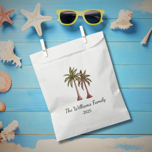 Tropical Palm Trees Summer Swim Pool Party  Favour Bags (Creator Uploaded)
