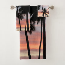 Tropical Palm Trees Sunset