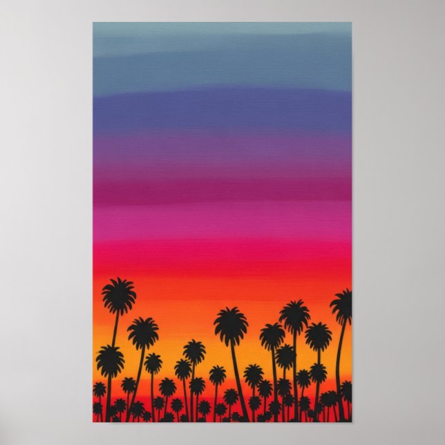 Tropical Palm Wall Art (Front)