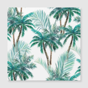 Tropical Palm: Watercolor Jungle Pattern.