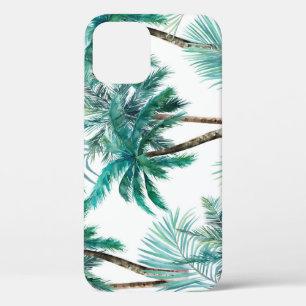 Tropical Palm: Watercolor Jungle Pattern. iPhone 12 Case
