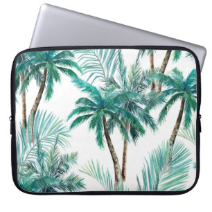 Tropical Palm: Watercolor Jungle Pattern. Laptop Sleeve