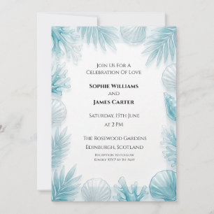 Tropical Palm Wedding Invitation