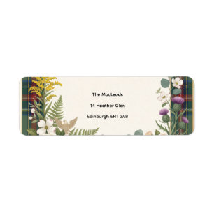 Tropical Palm Wedding Return Address Label