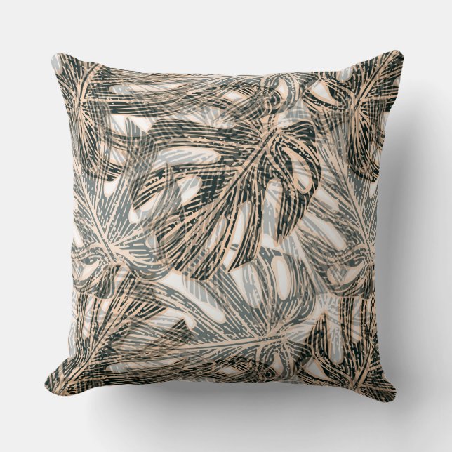 Tropical Palms Accent Pillow (Front)