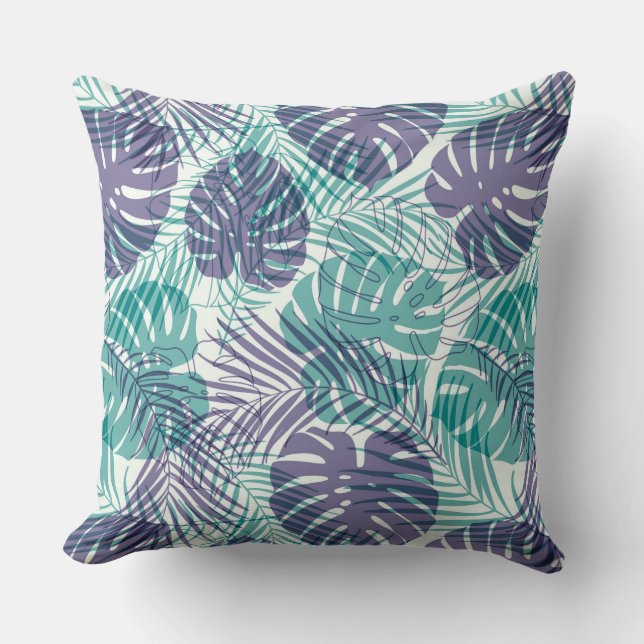 Tropical Palms Accent Pillow (Front)