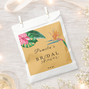 Tropical Palms and flowers Bridal Shower  Favour Bags