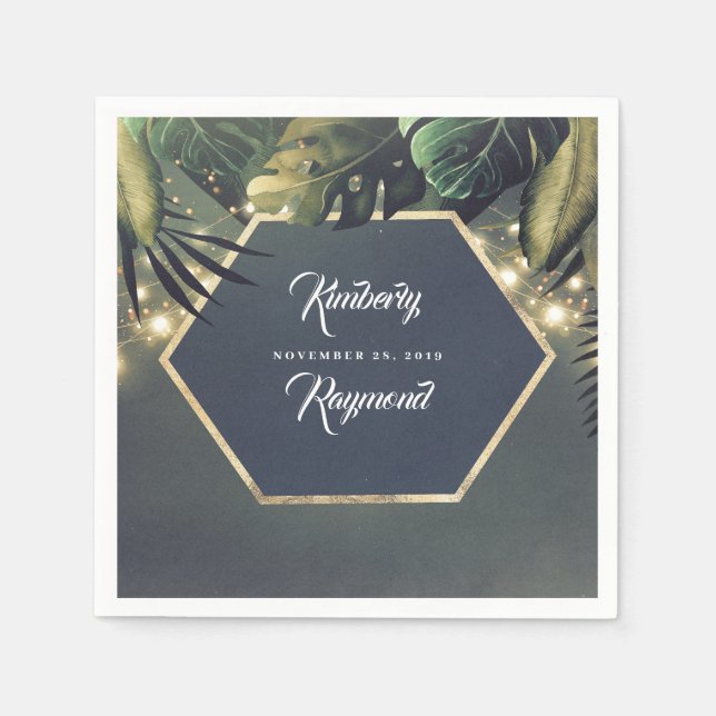 Tropical Palms Beach Napkin (Front)