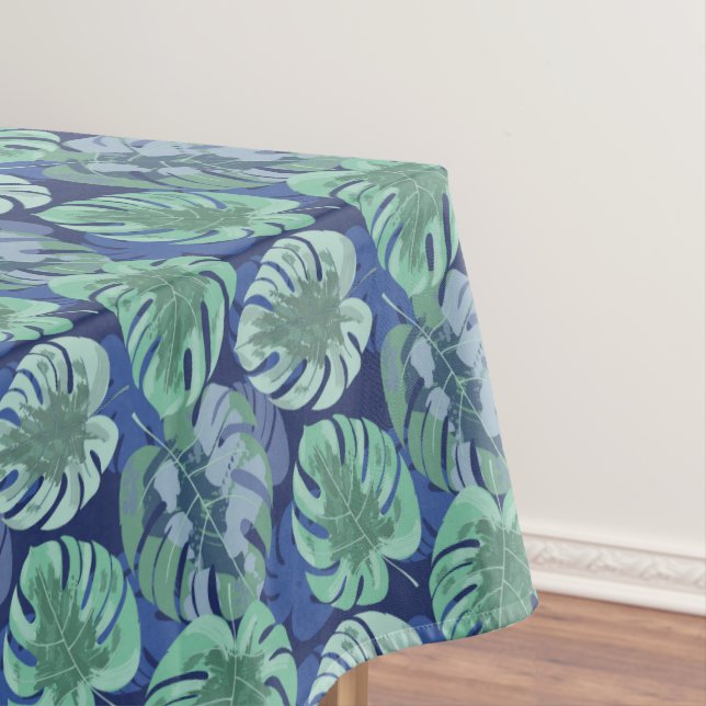 Tropical Palms Cotton  Tablecloth (In Situ)