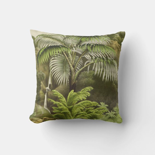 Tropical Palms Indoor Cushion (Front)