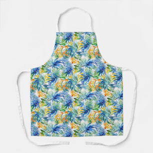 Tropical Palms Print Apron
