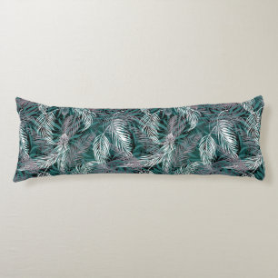 Tropical Palms Print Body Pillow