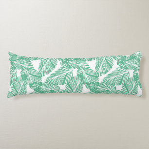 Tropical Palms Print Body Pillow
