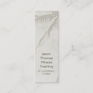Tropical Palms (skinny / bookmark) Mini Business Card