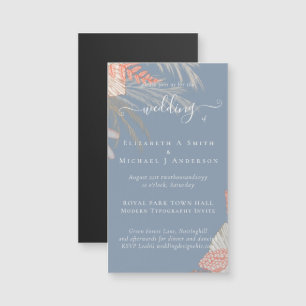 Tropical Pampas Grass Terracotta Wedding