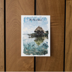 Tropical Panama Bocas Del Toro Vintage Travel Postcard