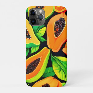 Tropical Papaya Paradise iPhone 11 Pro Case