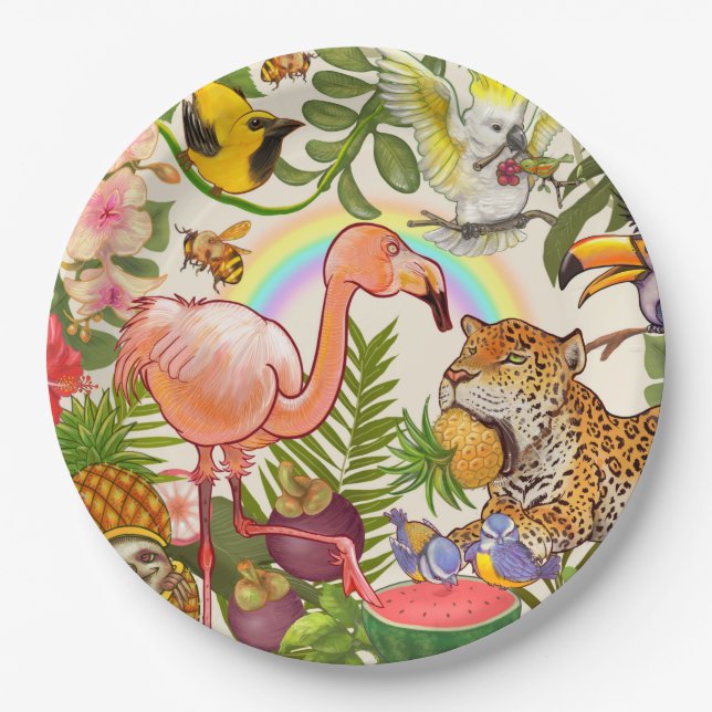 Tropical Paper Plate (Front)