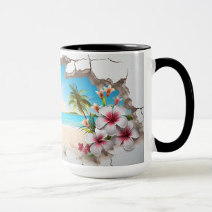 Tropical Paradise Beach - 3D Mug