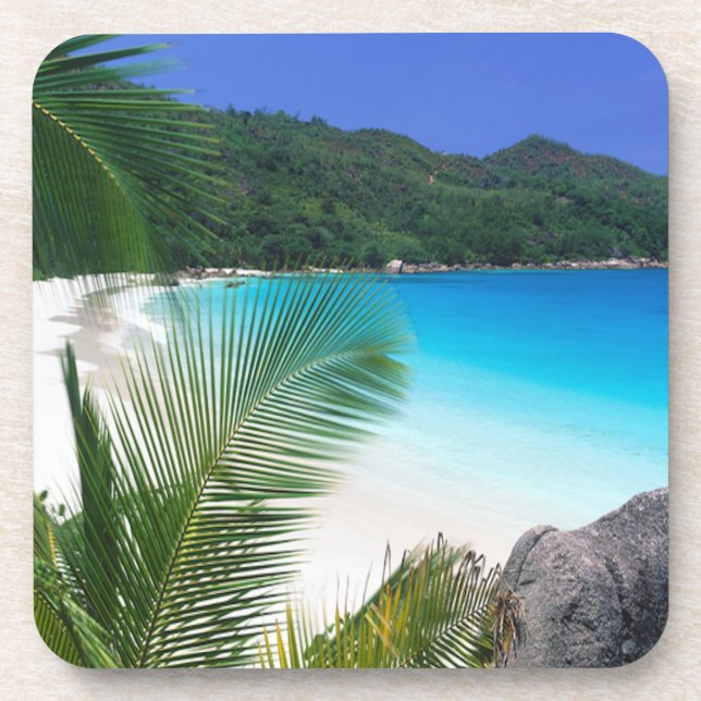 Tropical Paradise Beach Coaster Set (Front)