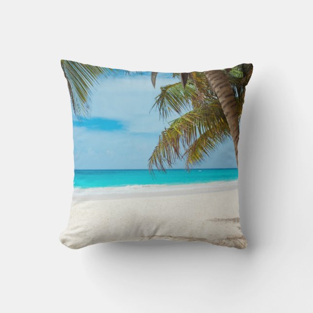 Tropical Paradise Beach Cushion (Front)