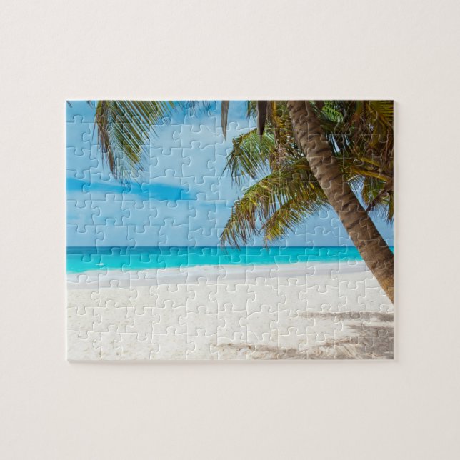 Tropical Paradise Beach Jigsaw Puzzle (Horizontal)