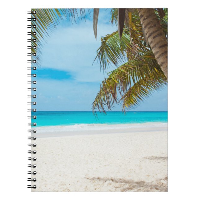Tropical Paradise Beach Notebook (Front)