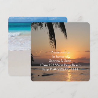 Tropical Paradise Beach Palm Destiny Destiny'S Invitation