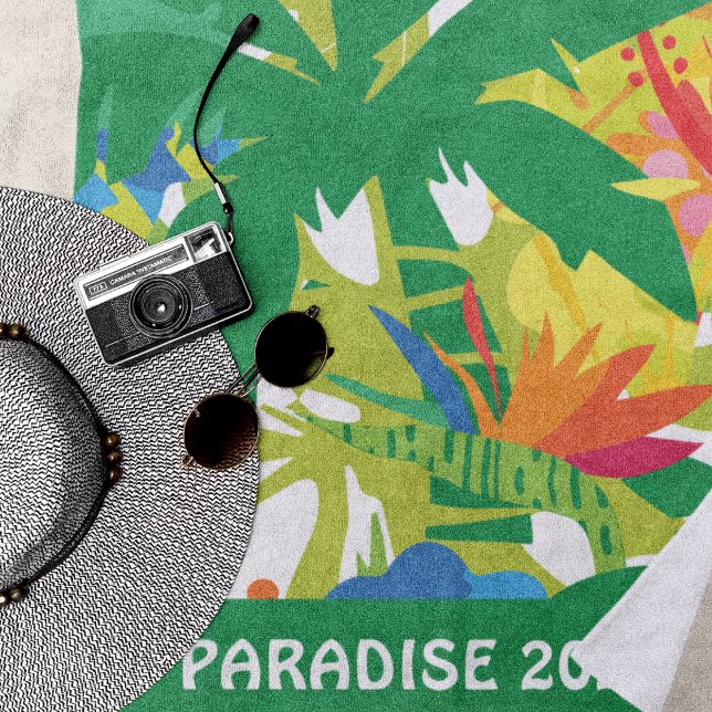 Tropical Paradise Beach Towel (Creator Uploaded)