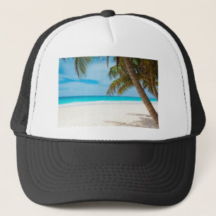 Tropical Paradise Beach Trucker Hat