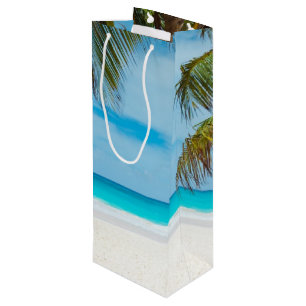 Tropical Paradise Beach Wine Gift Bag