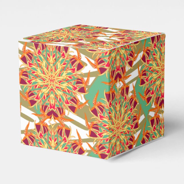 Tropical paradise bird 2 favour box (Front Side)