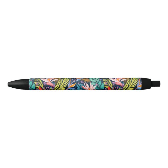 Tropical Paradise Black Ink Pen (Front)
