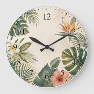 Tropical Paradise Clock Face