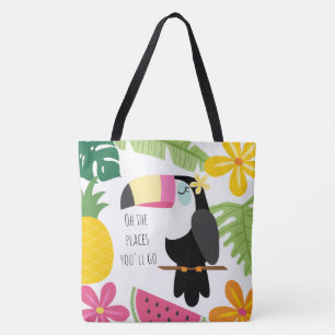 Tropical Paradise Colourful Beach Tote Bag