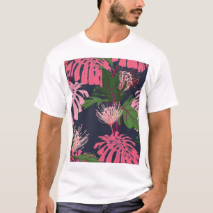 Tropical Paradise: Exotic Leaves and Flowers T-Shirt
