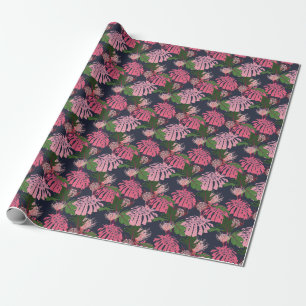 Tropical Paradise: Exotic Leaves and Flowers Wrapping Paper
