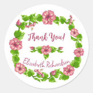 Tropical Paradise Floral Design Sticker