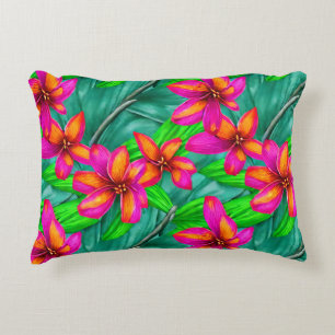Tropical Paradise Floral Pattern Decorative Cushion