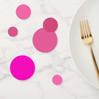 Tropical Paradise Gradient Hot Pink Fuchsia table  Confetti