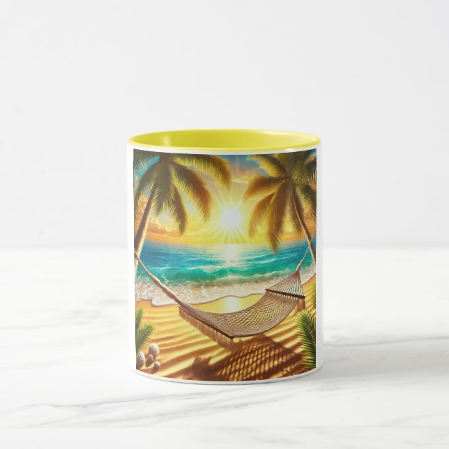 Tropical Paradise Hammock Retreat Mug (Center)