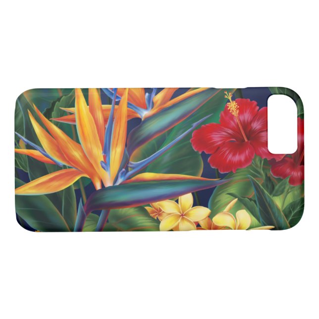 Tropical Paradise Hawaiian iPhone 7 case (Back (Horizontal))