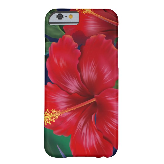 Tropical Paradise Hibiscus Hawaiian iPhone 6 case (Back)