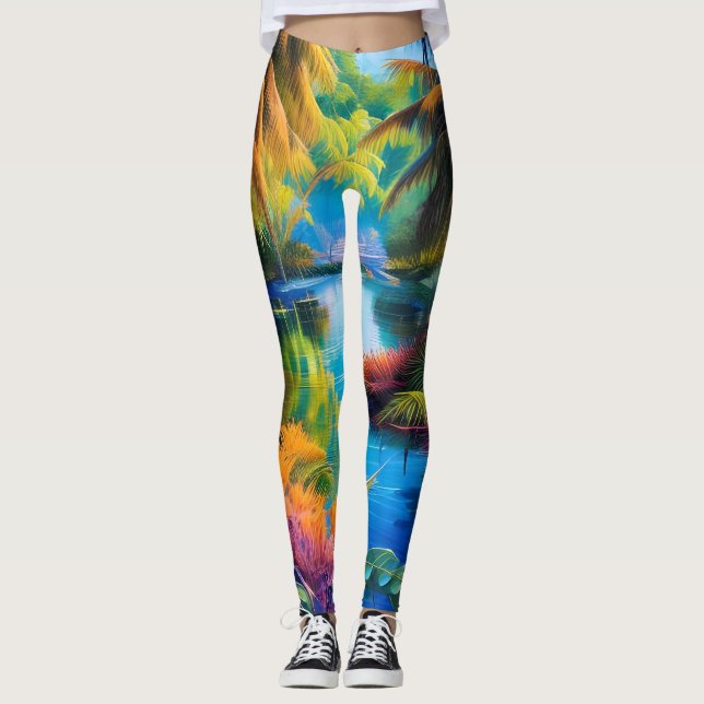 Tropical Paradise II Leggings (Front)