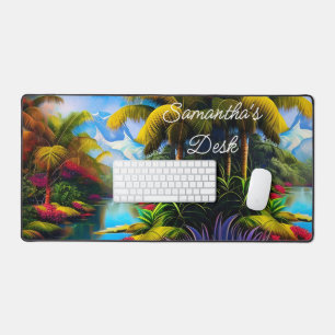 Tropical Paradise III Desk Mat
