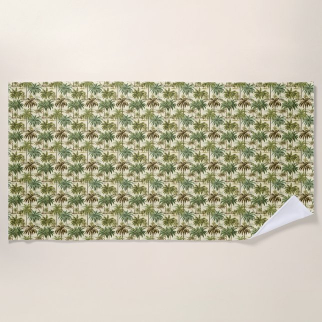 Tropical Paradise Is A State Of Mind Beach Towel (Front)