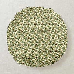 Tropical Paradise Is A State Of Mind Round Cushion