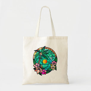 Tropical Paradise   Island Sunset Beach Vibes Tote Bag