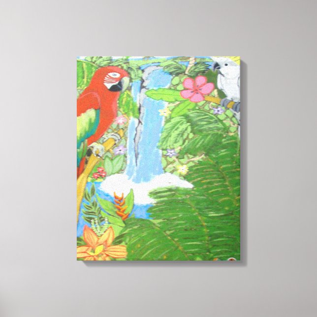 Tropical Paradise on Canvas w/options Print (Front)