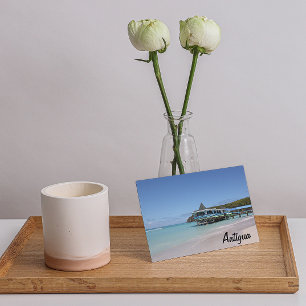 Tropical Paradise Pier on Antigua Postcard